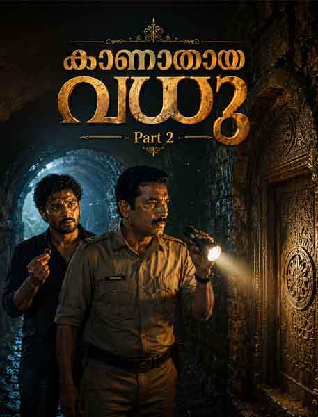 കാണാതായ വധു – Part 2 1 കാണാതായ വധു Part 2-ൽ ഭൂഗർഭ തുരങ്കത്തിൽ രഹസ്യ വാതിൽ കണ്ടെത്തുന്ന ഇൻസ്പെക്ടർ ഷിഹാബും അദ്നാനും