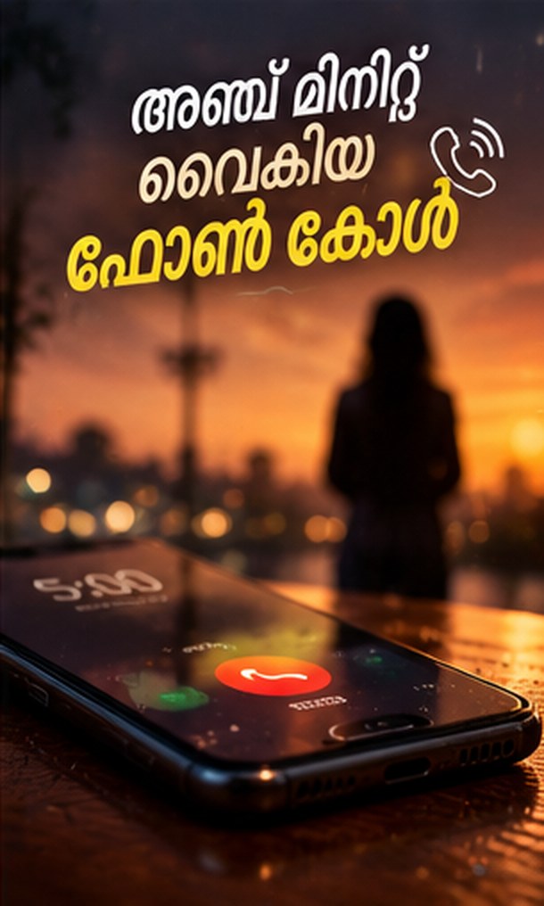 അഞ്ച് മിനിറ്റ് വൈകിയ ഫോൺ കോൾ - മലയാളം ചെറുകഥ | Oru Kadha